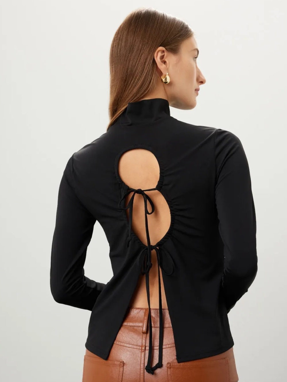 Authentic Thakoon Black Draped Top